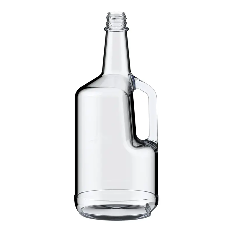 1,75 literes üveg alkoholos kancsó fogantyúval