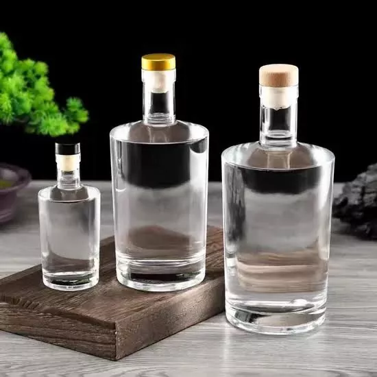100 ml-es üveg Whisky Gin Vodka Tequila palackok T-Parafával