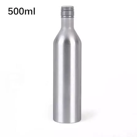 500 ml-es vékony, magas alumínium italpalack ROPP csavaros kupakkal