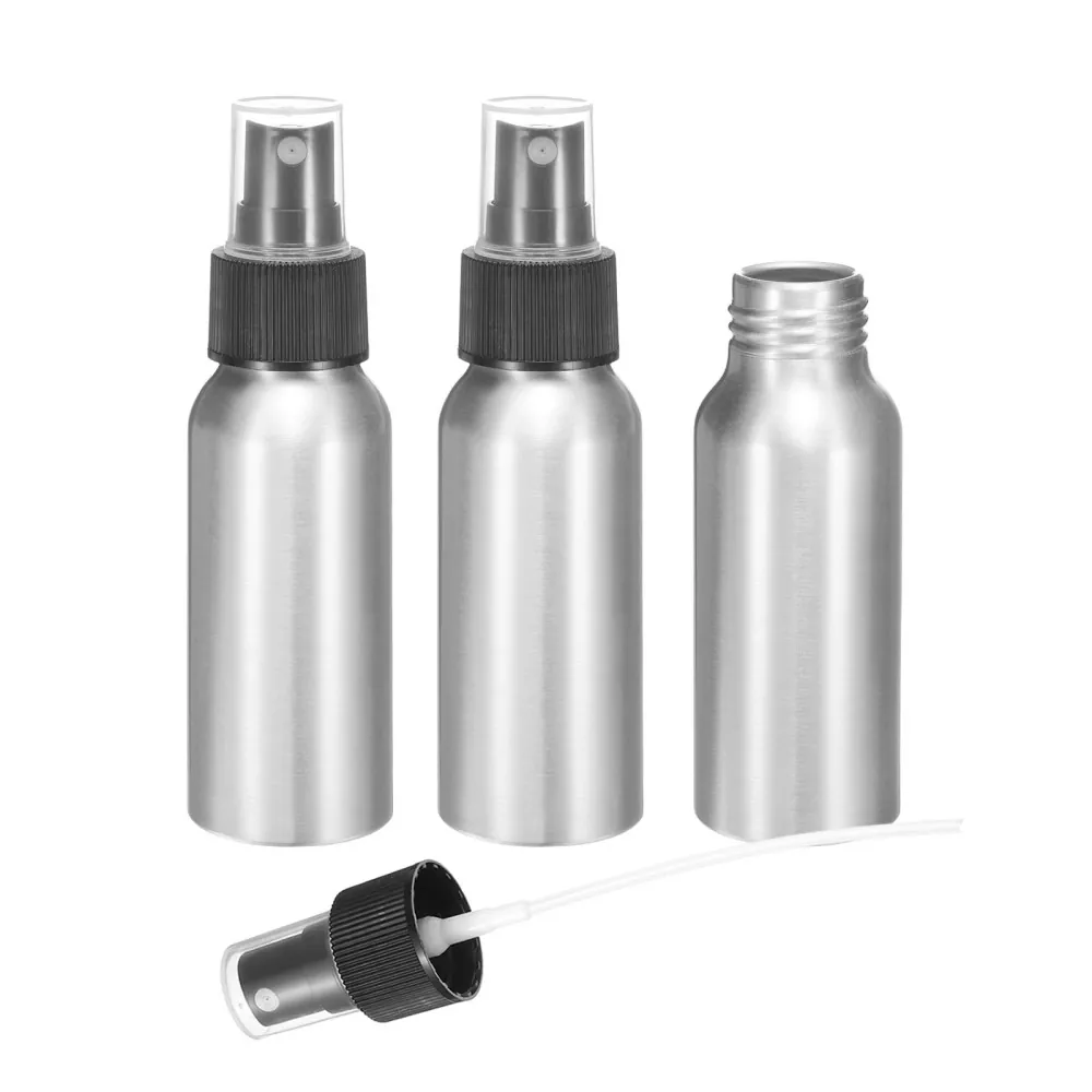 60 ml-es (2oz) mini újrafelhasználható alumínium finom permetező flakon 60 ml-es (2oz) mini újrafelhasználható alumínium finom permetező flakon