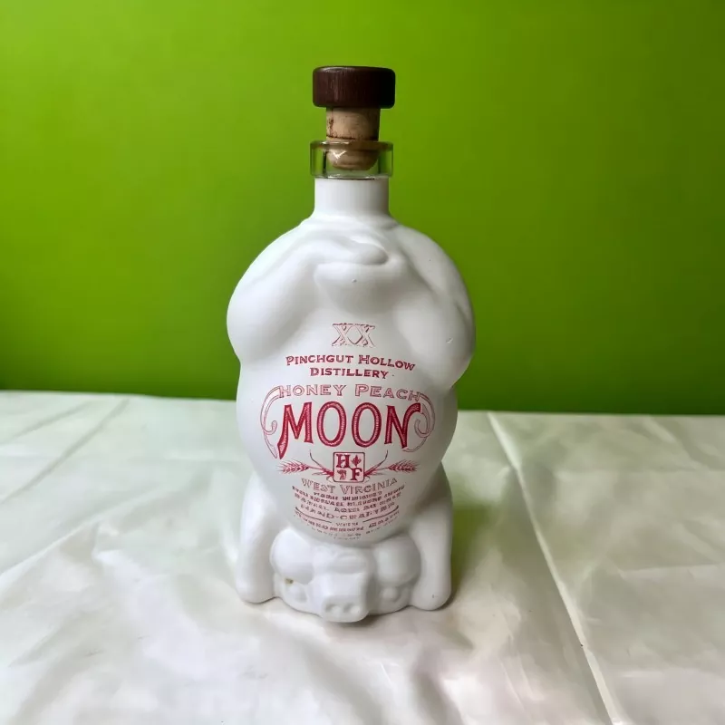 Egyedülálló disznó alakú, matt felületű kerámia palack